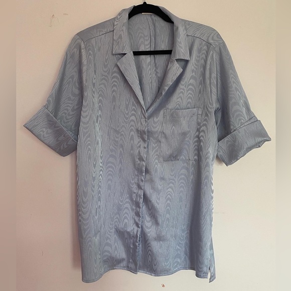 Open Edit jacquard print satin top - Picture 3 of 4